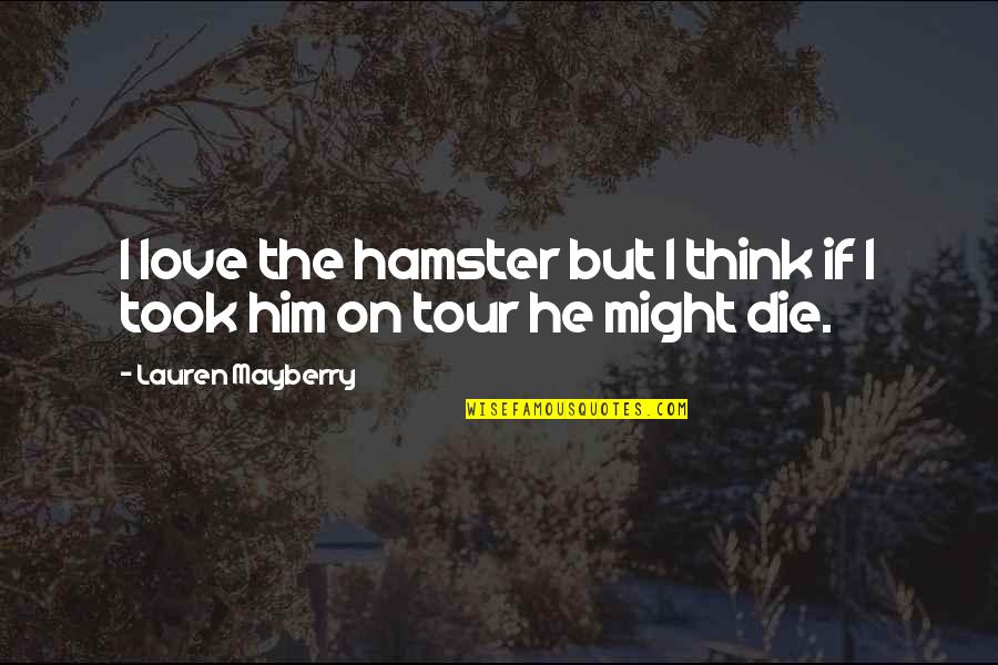 Pinprick Red Quotes By Lauren Mayberry: I love the hamster but I think if Pinprick Red Quotes By Lauren Mayberry: I love the hamster but I think if