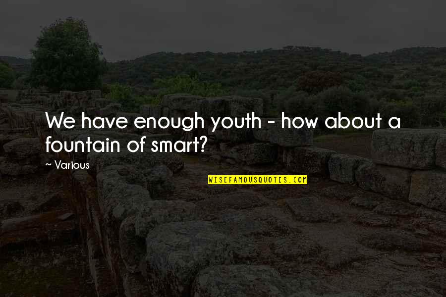 Piosoft Quotes By Various: We have enough youth - how about a