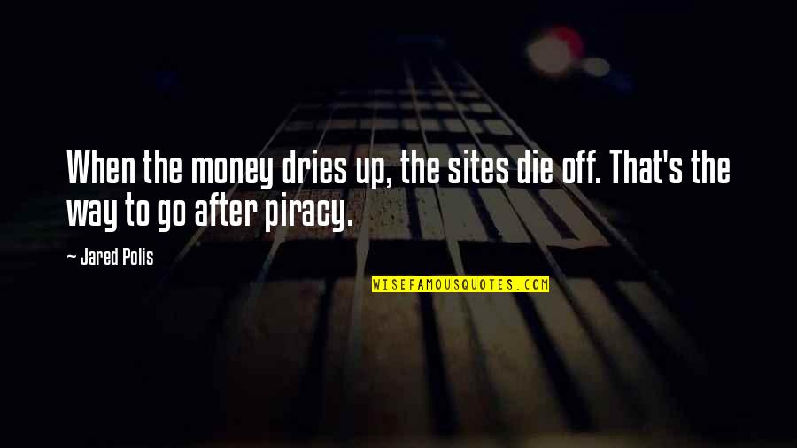 Piracy Quotes By Jared Polis: When the money dries up, the sites die