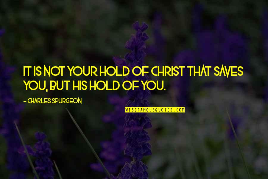 Piratical Vikings Quotes By Charles Spurgeon: It is not your hold of Christ that Piratical Vikings Quotes By Charles Spurgeon: It is not your hold of Christ that