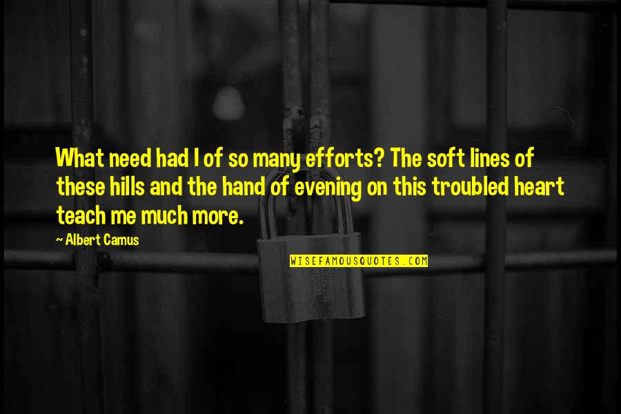 Piretti Cortino Quotes By Albert Camus: What need had I of so many efforts? Piretti Cortino Quotes By Albert Camus: What need had I of so many efforts?