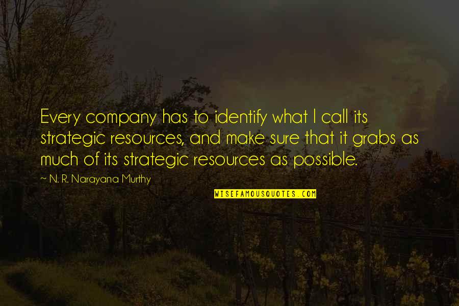 Piring Hitam Quotes By N. R. Narayana Murthy: Every company has to identify what I call