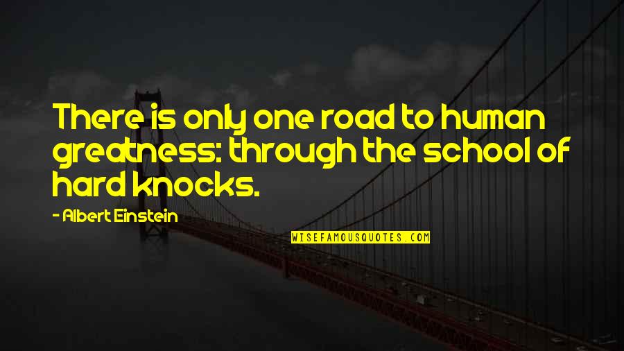 Pirke Avot Quotes By Albert Einstein: There is only one road to human greatness: