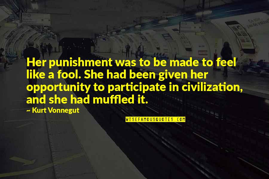 Pirrones Florissant Quotes By Kurt Vonnegut: Her punishment was to be made to feel Pirrones Florissant Quotes By Kurt Vonnegut: Her punishment was to be made to feel