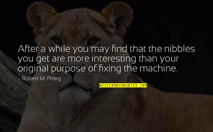 Pirsig Quotes By Robert M. Pirsig: After a while you may find that the