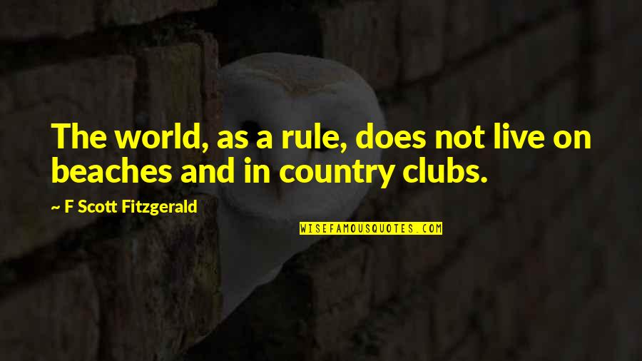 Pisasu Quotes By F Scott Fitzgerald: The world, as a rule, does not live Pisasu Quotes By F Scott Fitzgerald: The world, as a rule, does not live