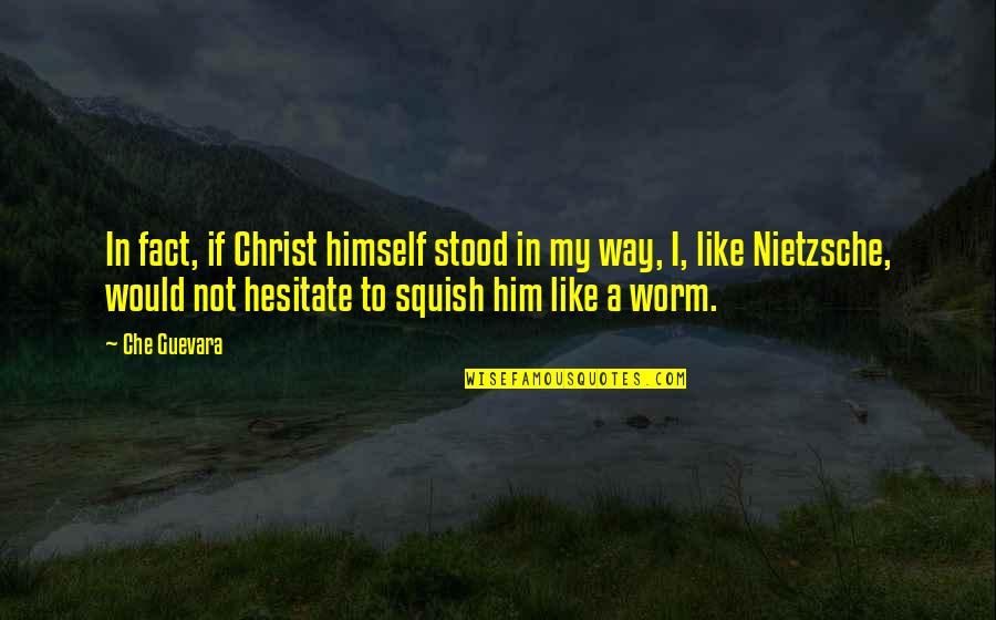 Pistillate Quotes By Che Guevara: In fact, if Christ himself stood in my