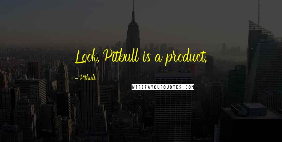 Pitbull quotes: Look, Pitbull is a product.