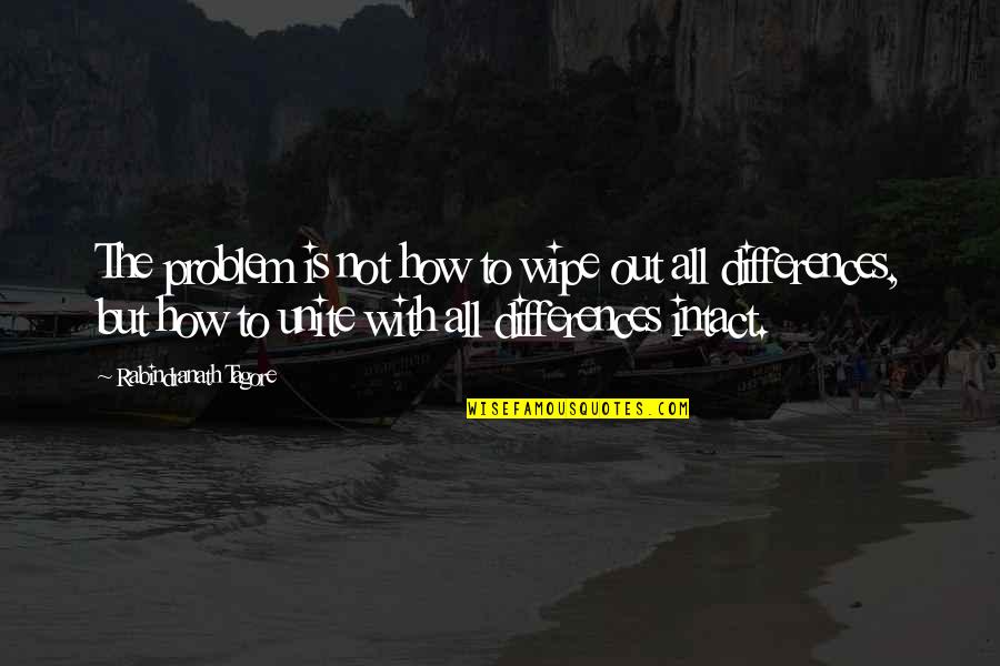 Pitched Ceiling Quotes By Rabindranath Tagore: The problem is not how to wipe out