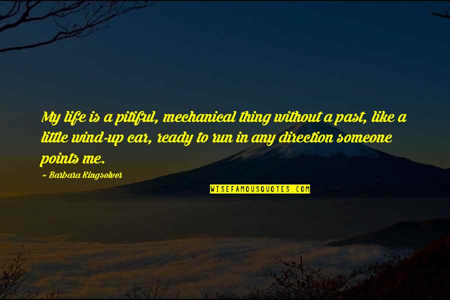 Pitiful Quotes By Barbara Kingsolver: My life is a pitiful, mechanical thing without