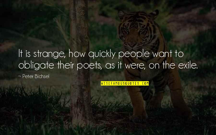 Pitsa Fun Quotes By Peter Bichsel: It is strange, how quickly people want to Pitsa Fun Quotes By Peter Bichsel: It is strange, how quickly people want to