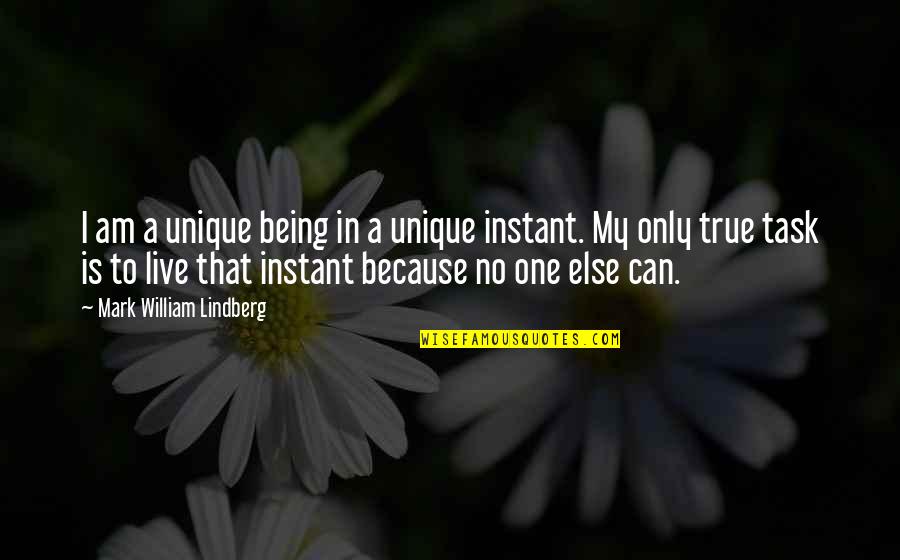 Pitsch Sanitary Quotes By Mark William Lindberg: I am a unique being in a unique Pitsch Sanitary Quotes By Mark William Lindberg: I am a unique being in a unique