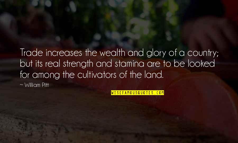Pitt Quotes By William Pitt: Trade increases the wealth and glory of a Pitt Quotes By William Pitt: Trade increases the wealth and glory of a