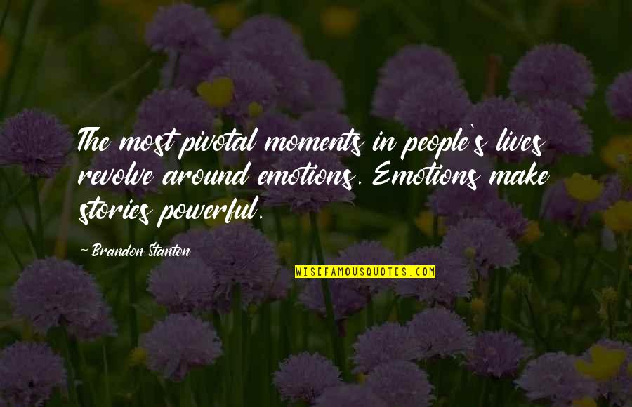 Pivotal Moments Quotes By Brandon Stanton: The most pivotal moments in people's lives revolve