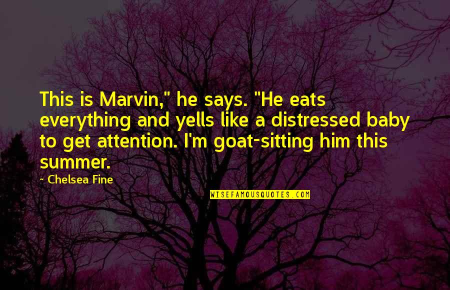 Pixie Like Quotes By Chelsea Fine: This is Marvin," he says. "He eats everything