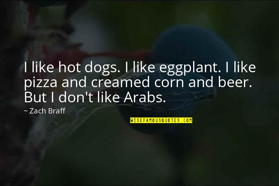Pizza And Beer Quotes By Zach Braff: I like hot dogs. I like eggplant. I