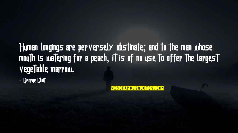 Pizzino Propiedades Quotes By George Eliot: Human longings are perversely obstinate; and to the Pizzino Propiedades Quotes By George Eliot: Human longings are perversely obstinate; and to the