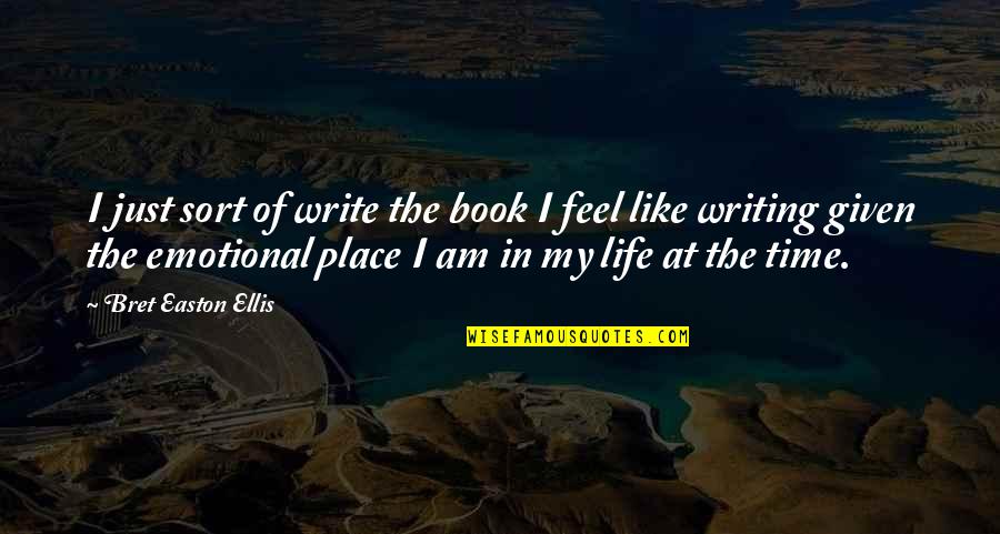 Place In Life Quotes By Bret Easton Ellis: I just sort of write the book I