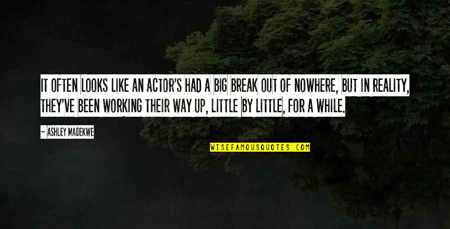 Plageman Youtube Quotes By Ashley Madekwe: It often looks like an actor's had a