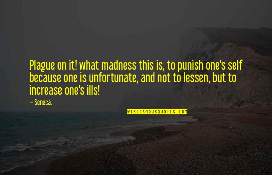 Plague Quotes By Seneca.: Plague on it! what madness this is, to