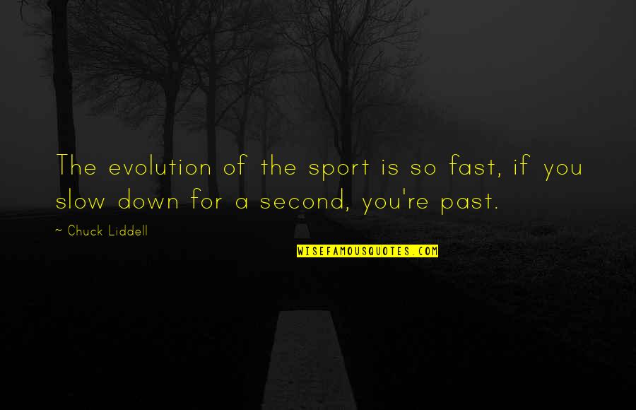 Plain Images For Writing Quotes By Chuck Liddell: The evolution of the sport is so fast,