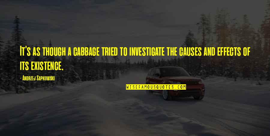 Planche En Quotes By Andrzej Sapkowski: It's as though a cabbage tried to investigate Planche En Quotes By Andrzej Sapkowski: It's as though a cabbage tried to investigate