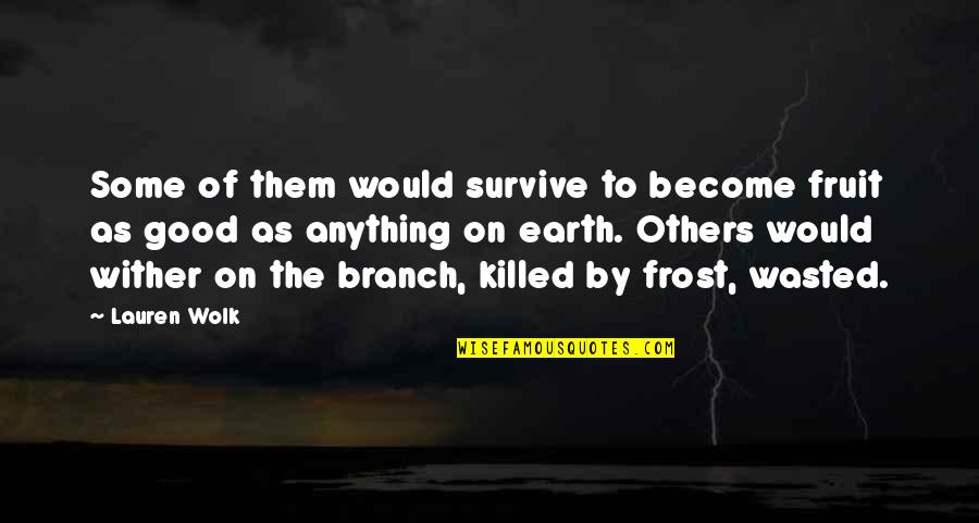 Planchers 440 Quotes By Lauren Wolk: Some of them would survive to become fruit