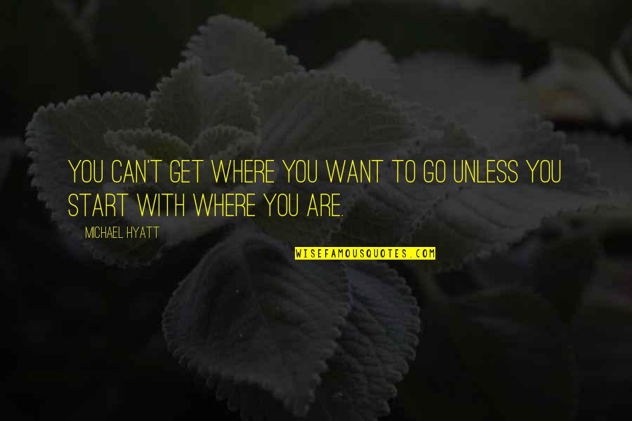 Planning Life Quotes By Michael Hyatt: You can't get where you want to go