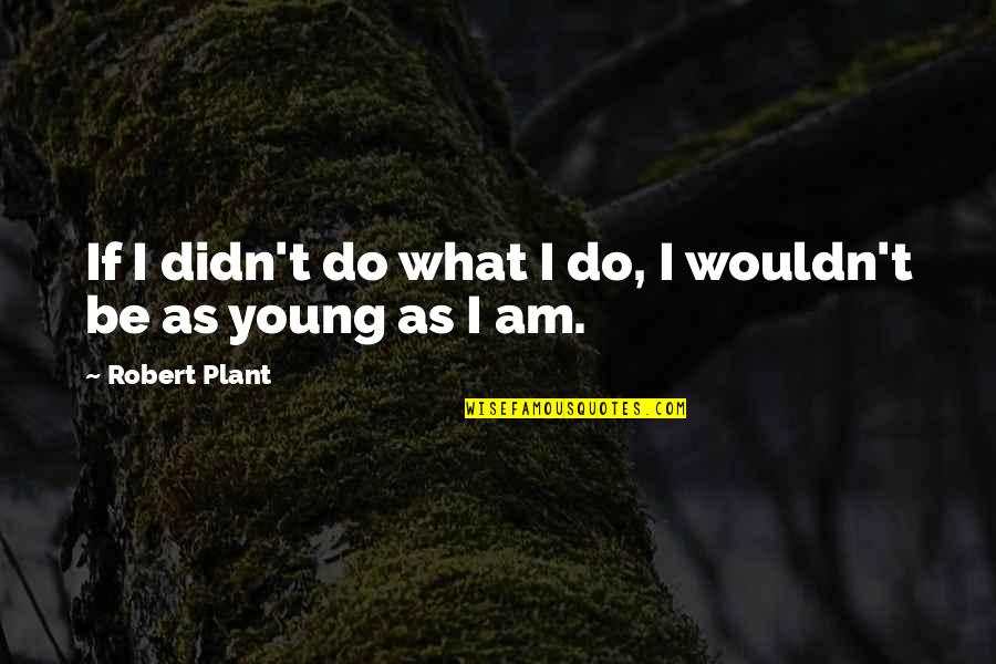 Plant Quotes By Robert Plant: If I didn't do what I do, I