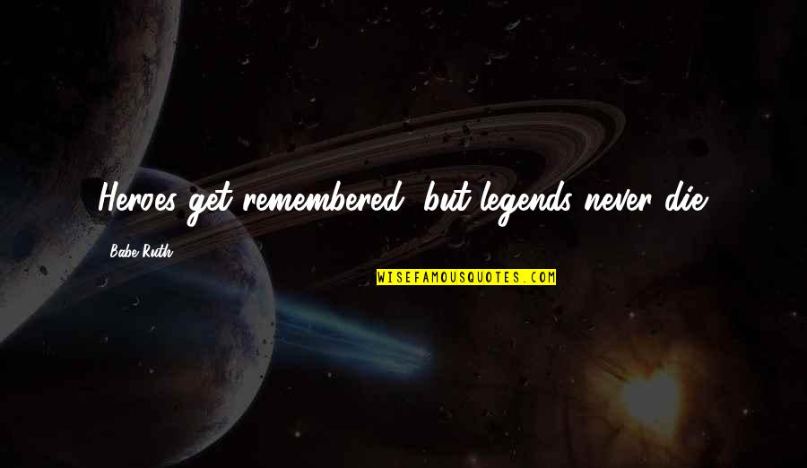 Plant Trees Save Life Quotes By Babe Ruth: Heroes get remembered, but legends never die. Plant Trees Save Life Quotes By Babe Ruth: Heroes get remembered, but legends never die.