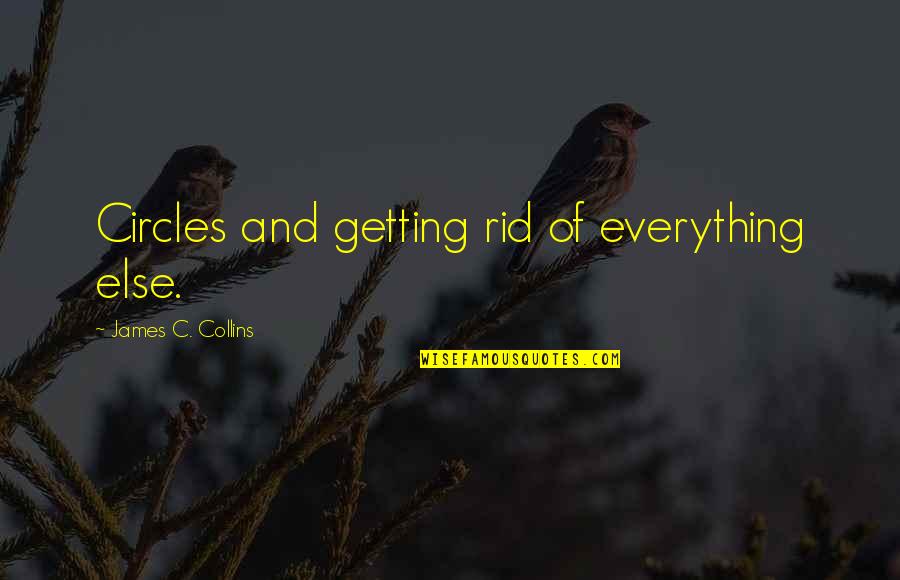 Planteamiento En Quotes By James C. Collins: Circles and getting rid of everything else.
