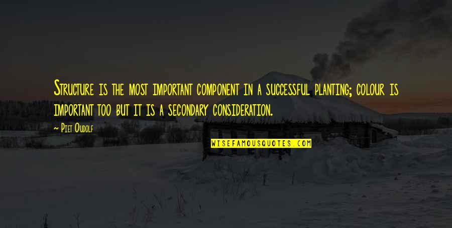 Planting Garden Quotes By Piet Oudolf: Structure is the most important component in a