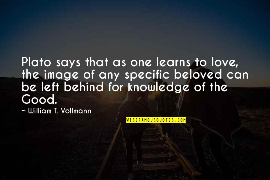 Plato On Knowledge Quotes By William T. Vollmann: Plato says that as one learns to love,