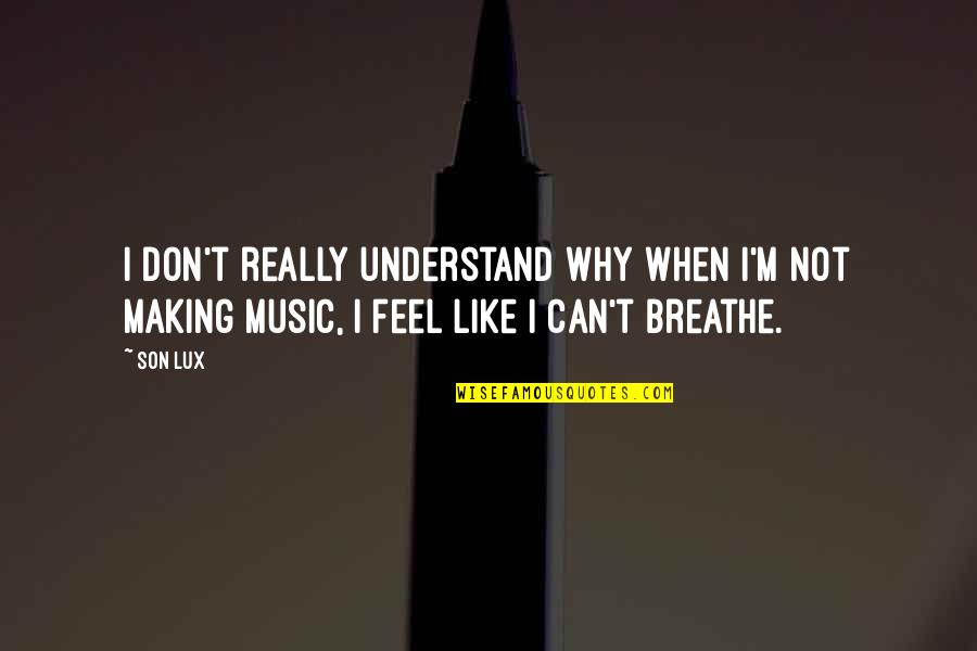 Play Hard Sleep Hard Quotes By Son Lux: I don't really understand why when I'm not