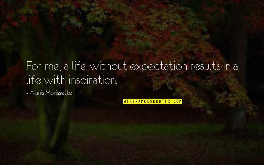 Play Nice With Others Quotes By Alanis Morissette: For me, a life without expectation results in