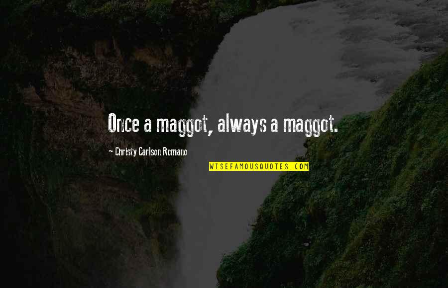 Players Changing Quotes By Christy Carlson Romano: Once a maggot, always a maggot. Players Changing Quotes By Christy Carlson Romano: Once a maggot, always a maggot.