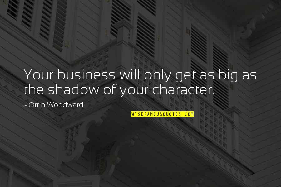 Please Behave Quotes By Orrin Woodward: Your business will only get as big as