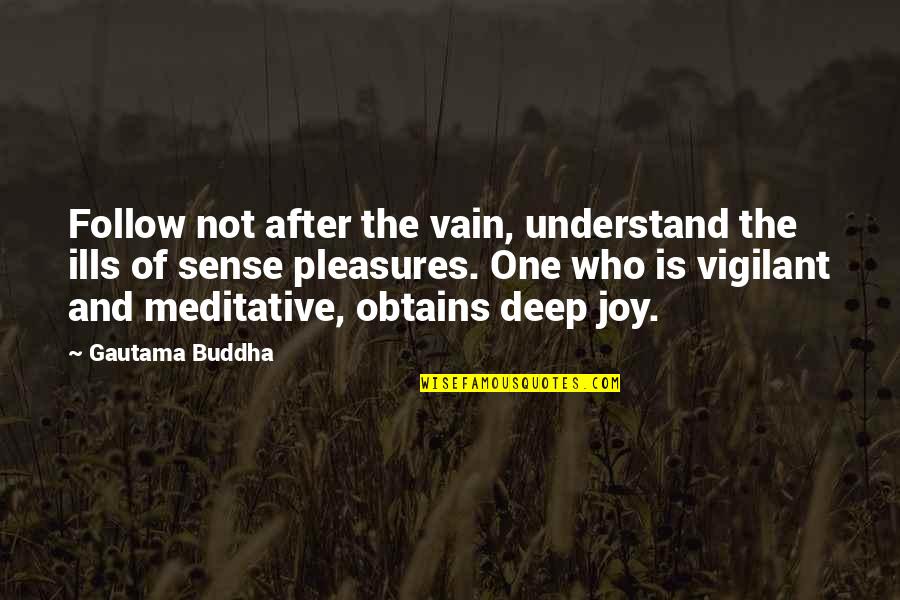 Pleasure And Joy Quotes By Gautama Buddha: Follow not after the vain, understand the ills