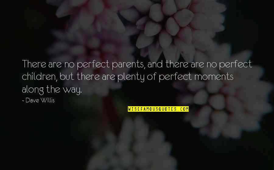 Plenty Quotes By Dave Willis: There are no perfect parents, and there are