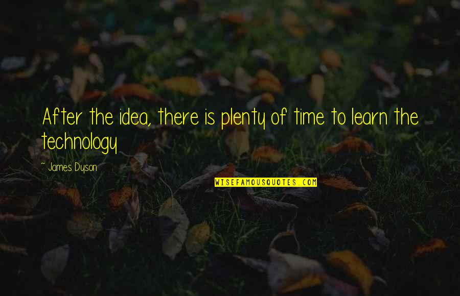 Plenty Time Quotes By James Dyson: After the idea, there is plenty of time