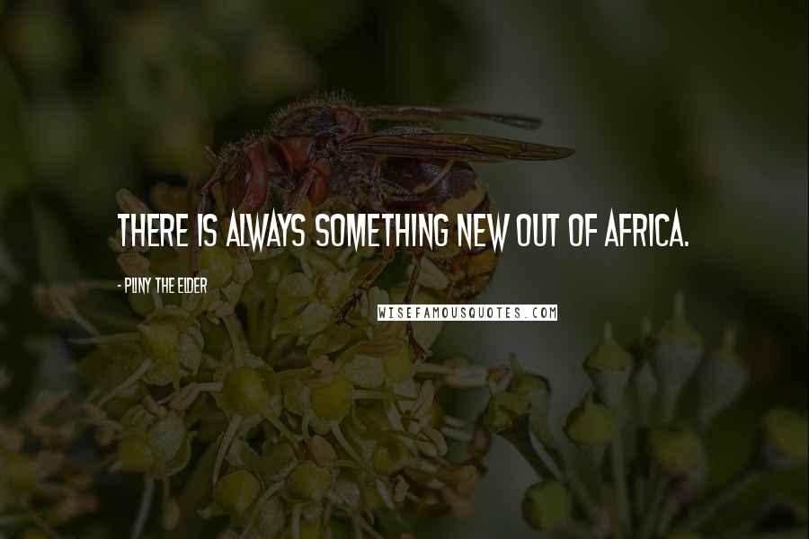 Pliny The Elder quotes: There is always something new out of Africa.