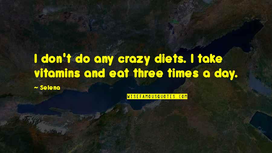 Plotless Coffee Quotes By Selena: I don't do any crazy diets. I take