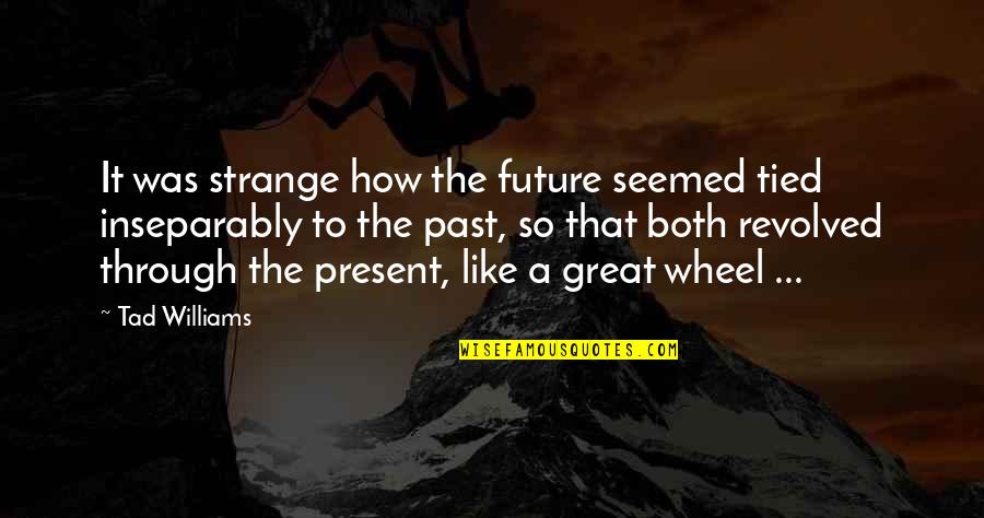 Pluhar Pottery Quotes By Tad Williams: It was strange how the future seemed tied