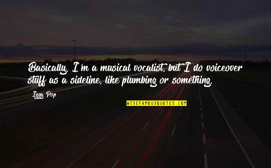 Plumbing Quotes By Iggy Pop: Basically, I'm a musical vocalist, but I do