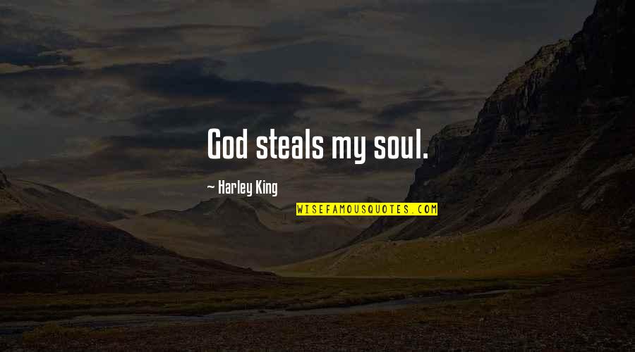 Plunderer's Quotes By Harley King: God steals my soul.