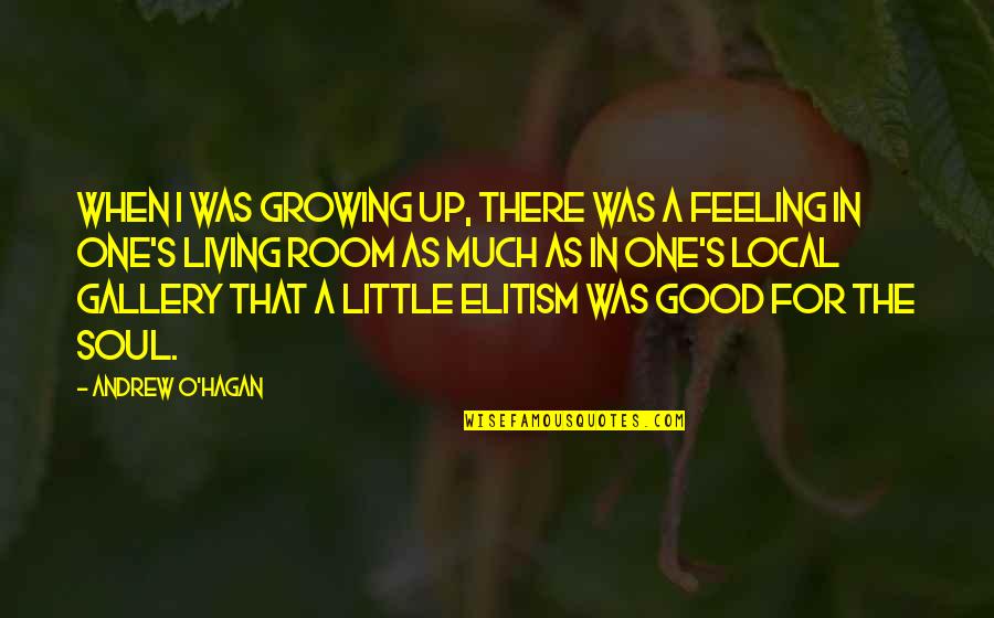 Plush Toys Quotes By Andrew O'Hagan: When I was growing up, there was a Plush Toys Quotes By Andrew O'Hagan: When I was growing up, there was a