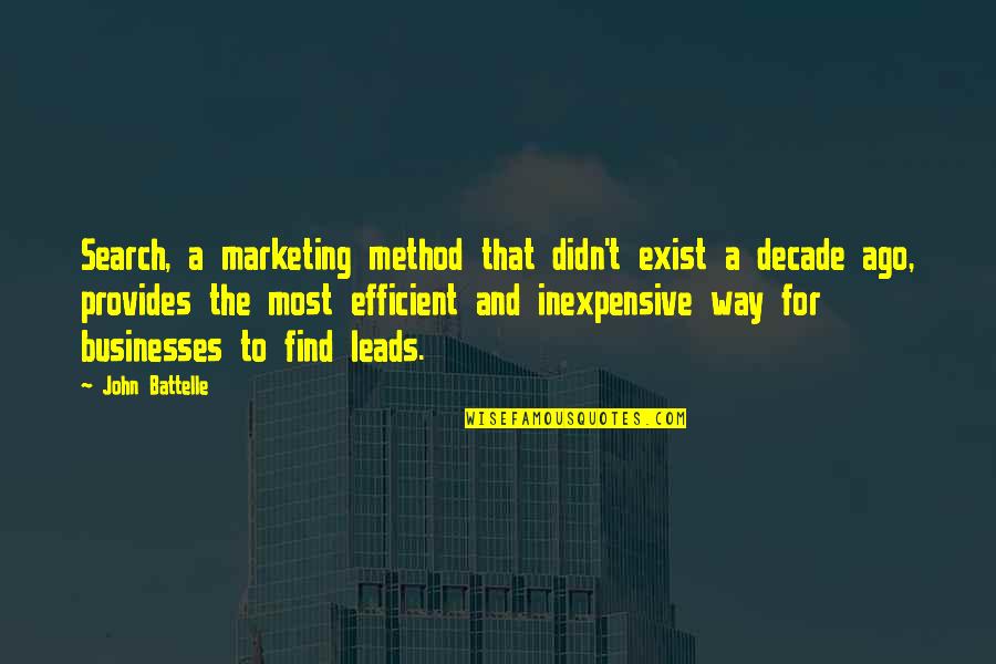 Plutonium Quotes By John Battelle: Search, a marketing method that didn't exist a