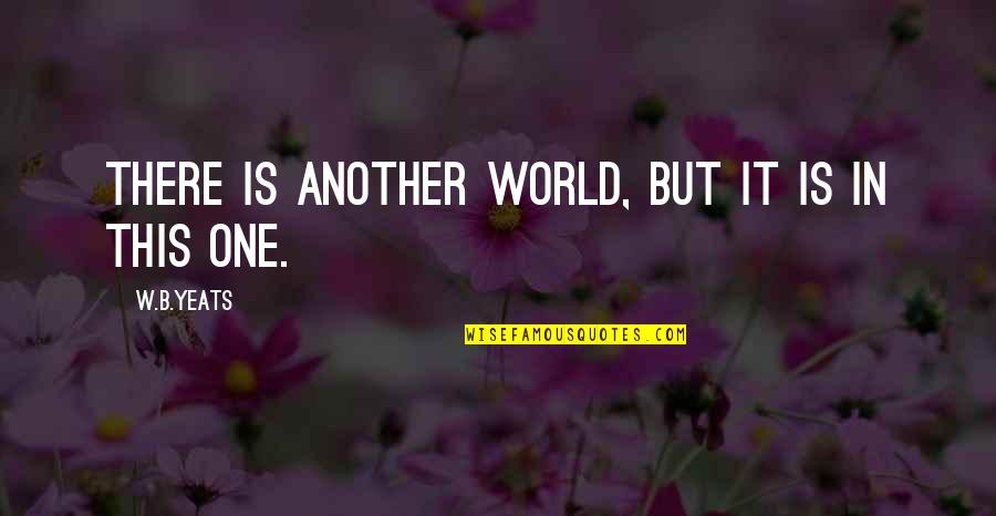 Pociones De Debilidad Quotes By W.B.Yeats: There is another world, but it is in