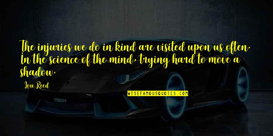 Podaje Konto Quotes By Lou Reed: The injuries we do in kind are visited Podaje Konto Quotes By Lou Reed: The injuries we do in kind are visited