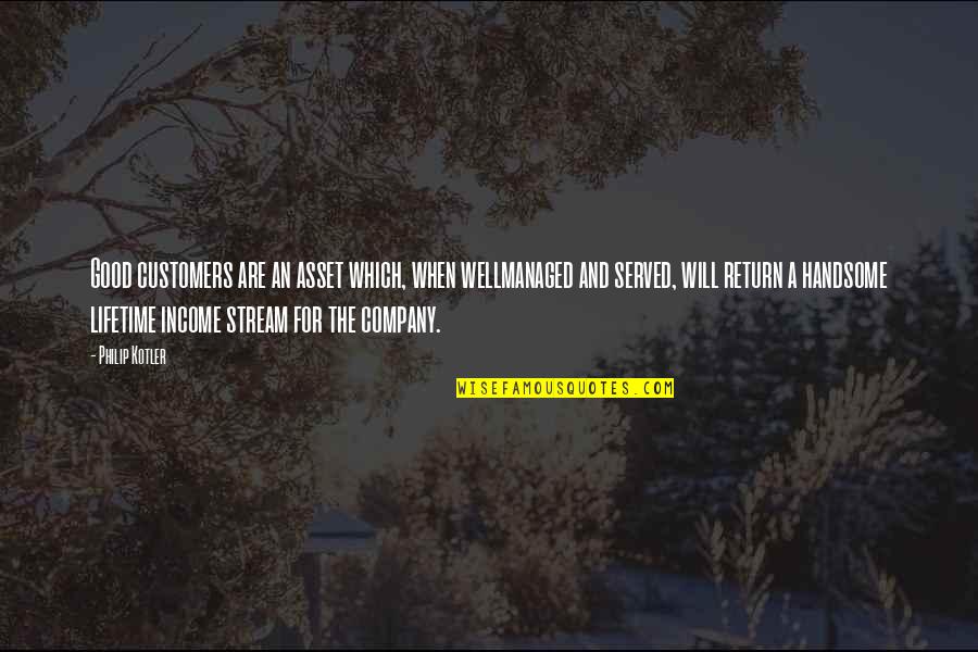 Podremos Enganar Quotes By Philip Kotler: Good customers are an asset which, when wellmanaged Podremos Enganar Quotes By Philip Kotler: Good customers are an asset which, when wellmanaged